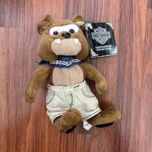 NWT Vintage 1998 beanbag plush bulldog Spike 6.5"